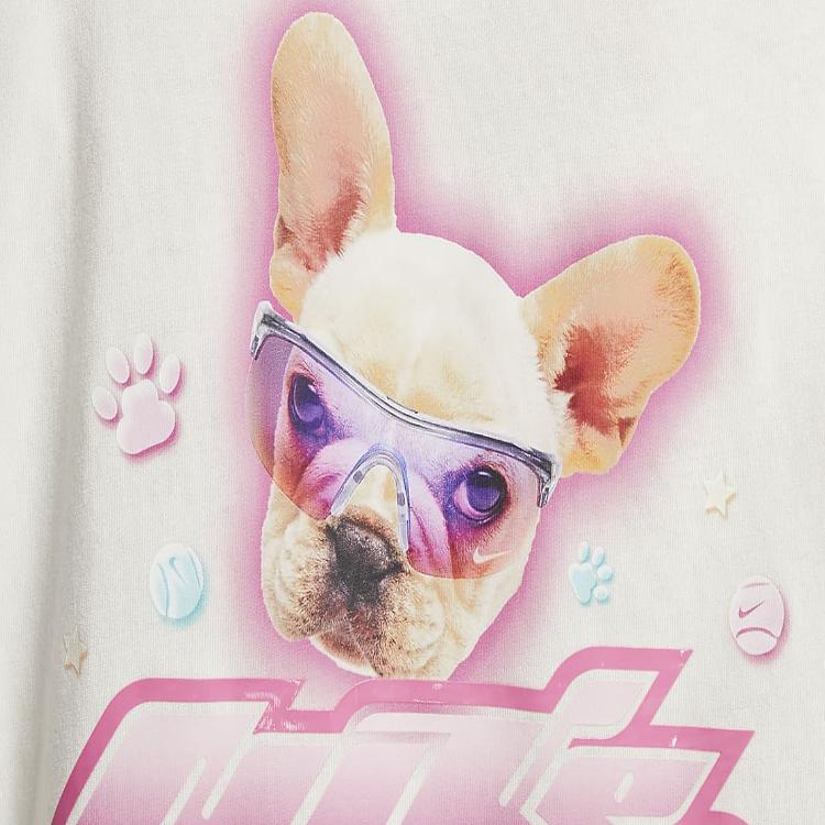 Nike Sportbekleidung Essential Logo-Print Tiermuster Bequem Atmungsaktiv Sport Kurzarm T-Shirt Damen T-Shirt Sail HM4625133