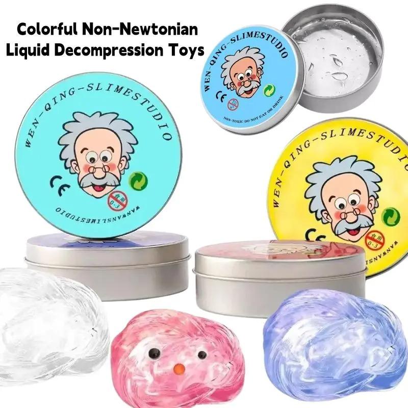 **Reusable Putty Liquid Crystal Bouncy Slime Toy Set Kid Safe Mud Stress Relief Toys Color Clay Handmade Diy Handgum Playdough