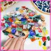 100g Plăci Mozaic Sticlă Multicolor Piesă Mozaic DIY Pietre pentru Artă Hobby Artă Decor Perete Casă arte