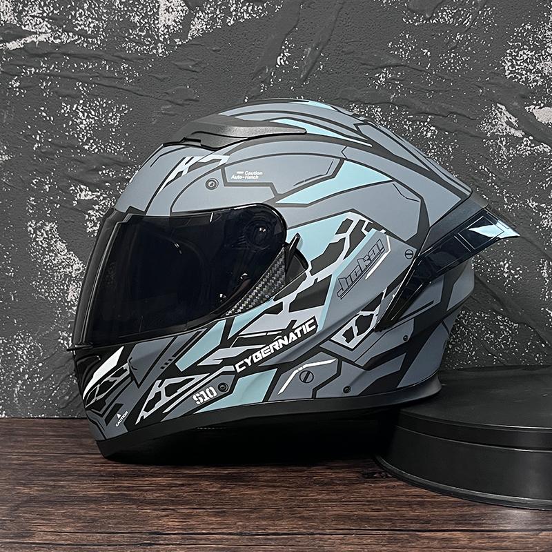 JIEKAI Motorcycle Helmet Men Full Face Casco Moto Double Visor Racing Motocross Helmet Motorbike Capacete Moto Helmets