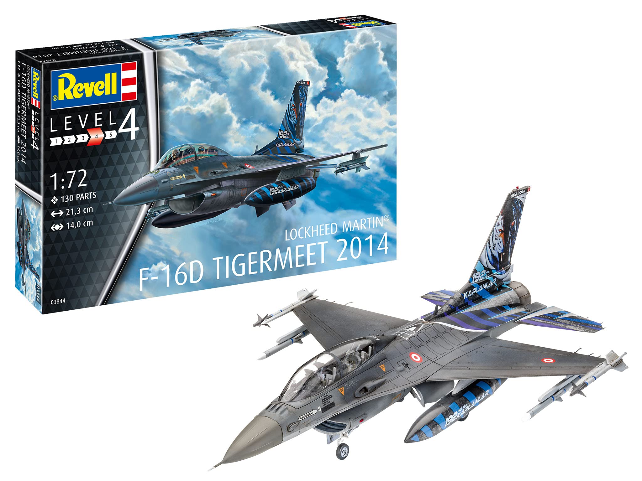 

Немецкий Revell Турецкие ВВС Fighting Falcon Пластиковая модель 03844 1/72 F-16D