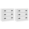 VidaXL Buffets 2 pcs blanc bois d'ingénierie 3185239