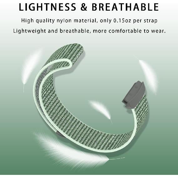 3-Pack Nylon Bands Compatible with Google Fitbit Ace LTE (2024), Breathable Sport Replacement Straps Soft Adjustable Solo Loop Nylon Wristband for