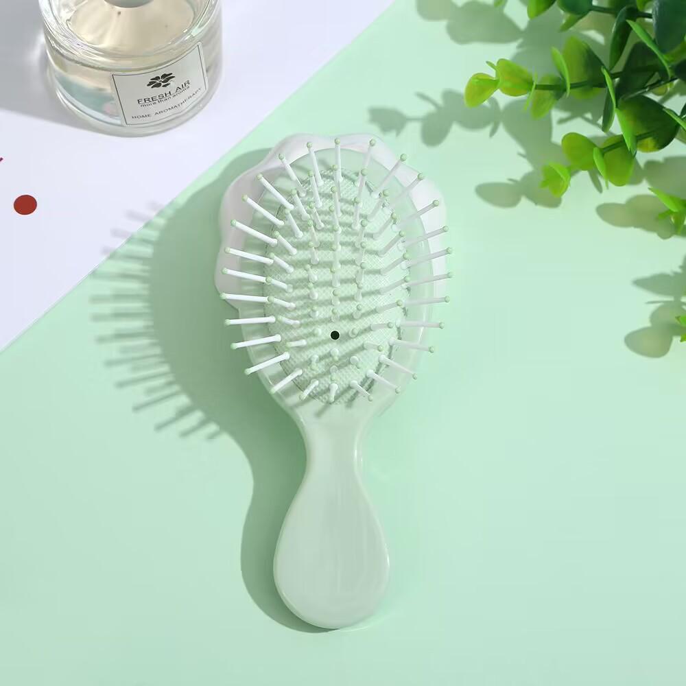 Portable Macaron Air Cushion Massage Comb for Students - Compact Beauty Hair Tool