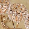 Candle Shining Crystal Metal Tealight Decorative Holder Christmas Party Ornaments