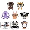 Animal Glasses Rack 3D Animal Wooden Carvings Sunglasses Display Rack Shelf Eyeglasses Show Stand Jewelry Holder X3UC