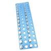 28 Piece Thread Checker Nut and Bolt Measuring Tool with 28 Standard Metric Sizes High Strength Aluminum Alloy for