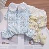 Cotton Bag Belly Pet Dog Cat Four-legged Anti-hair-loss Cute Style Air-conditioning Summer Going Bear Clothes
