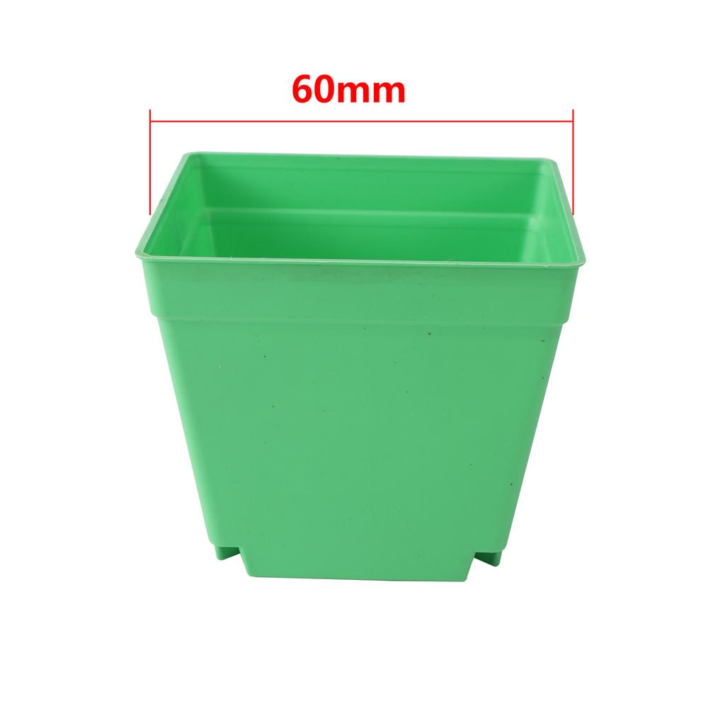 Mini Square Flower Pots Colorful Succulent Seedling Trays Plastic Nursery Planters DIY Plant Grow Boxes Garden Home Office Decor