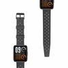 ERBORD Universal Silicone Strap 22mm, Tropic, Black / Black Buckle