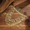 Set Collana e Orecchini Bohemien Retrò con Frange e Monete