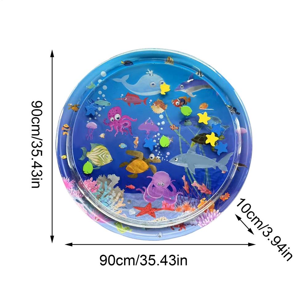 

Cat Water Sensory Play Mat Sensory Water Mat For Kitten Animals Cooling Pad Comfortable Toy For Hot Weather Courtyard Balcony червоний