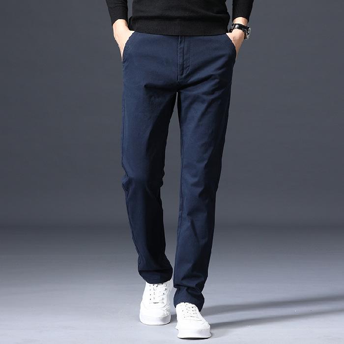 

Мужские эластичные свободные брюки прямого кроя в стиле кэжуал - Модные и универсальные молодежные брюки 32 королевский синий