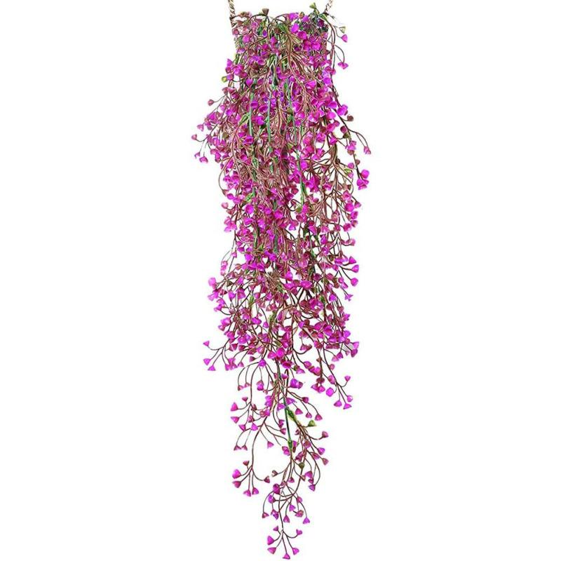 New! 1pc/2pcs Handmade Artificial Vines Indoor Outdoor Wall Hanging Faux Plant For Home Balcony Garden