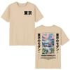 Japanese Tokyo Cherry Blossoms T Shirts Unisex Women Clothing Short Sleeve Cotton T Shirt Fashion Harajuku Tshirt Streetwear