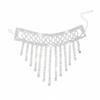 Exaggerated Rhinestone Tassel Bracelet: Shiny Wide-Edge Bangle for Women
