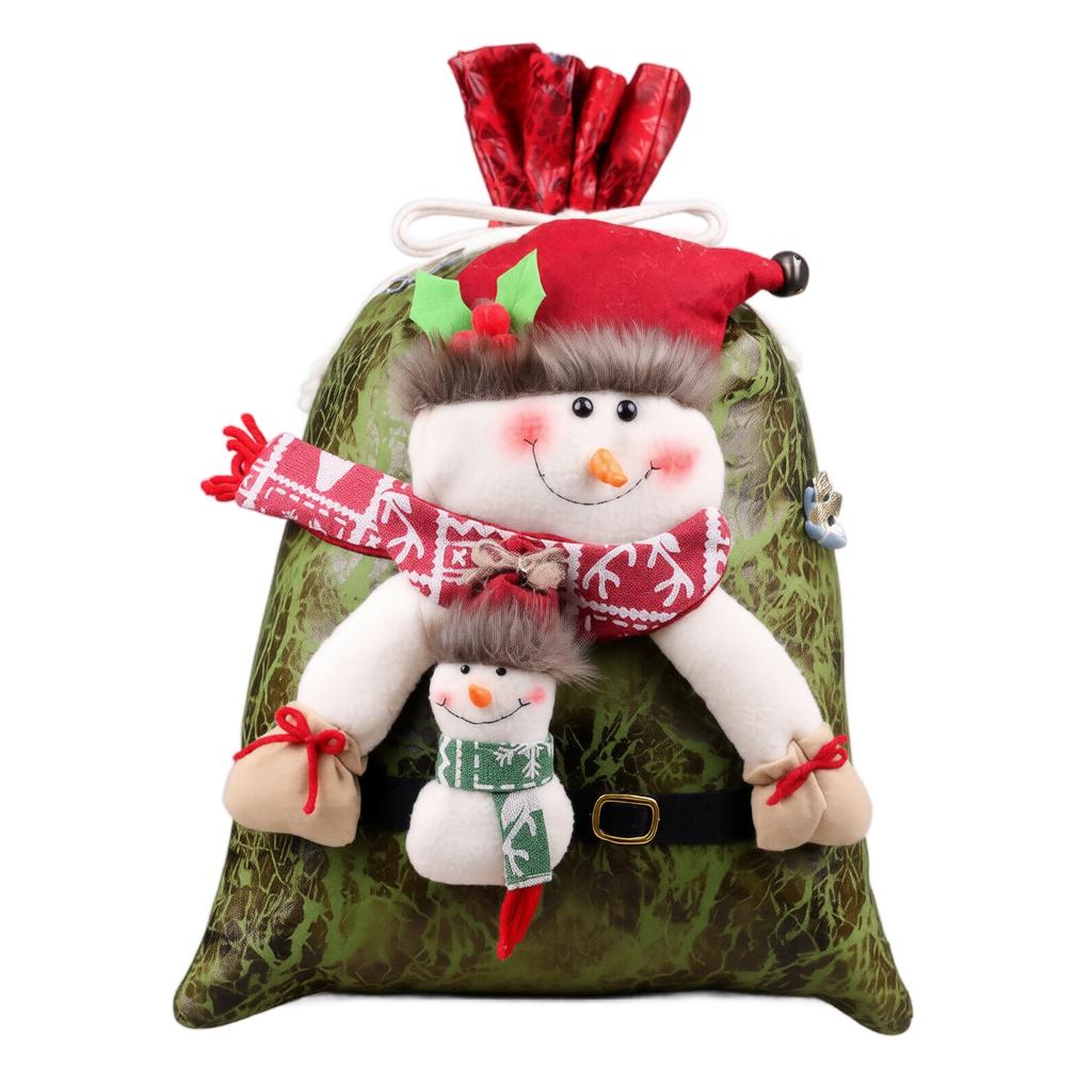 Large Christmas Candy Bag with Design for Holiday Gifts and Treats