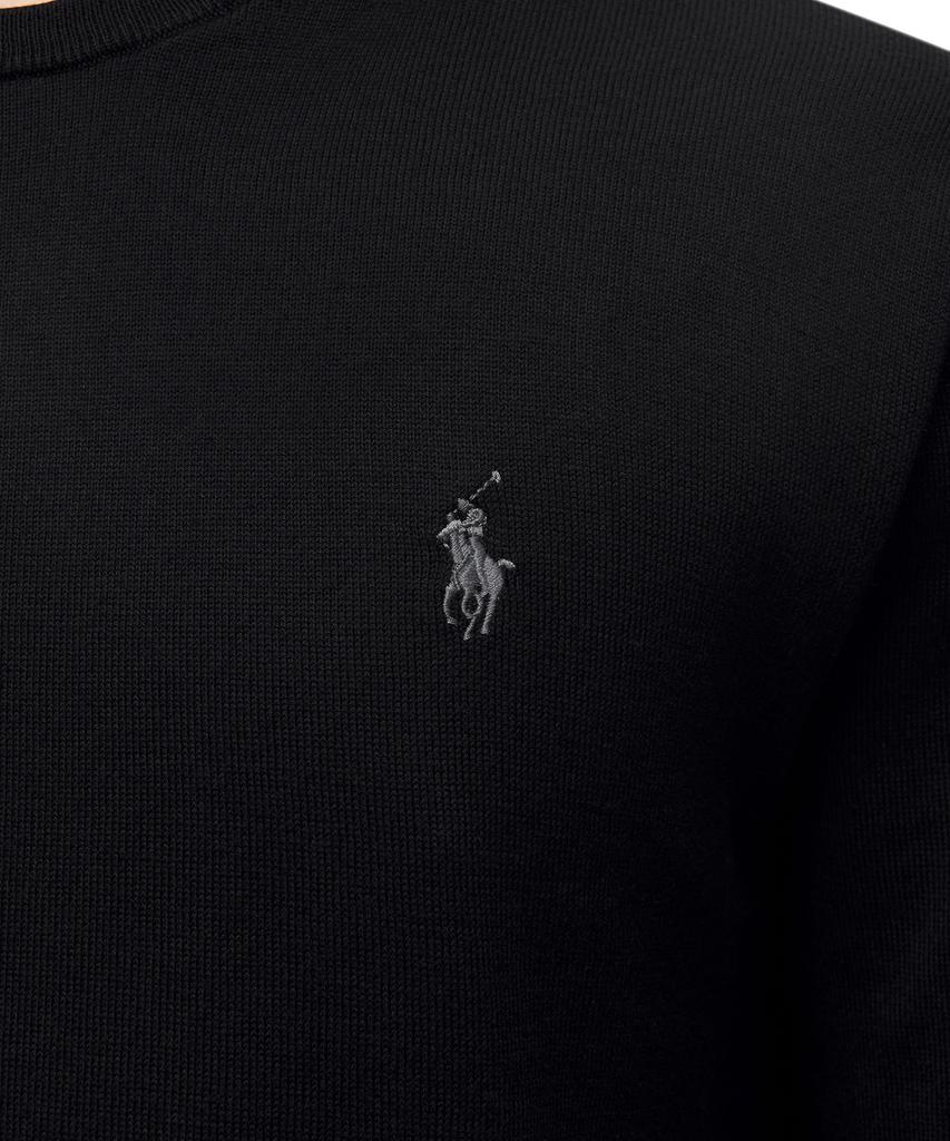 POLO RALPH LAUREN Long Sleeve Cotton Sweater - Black