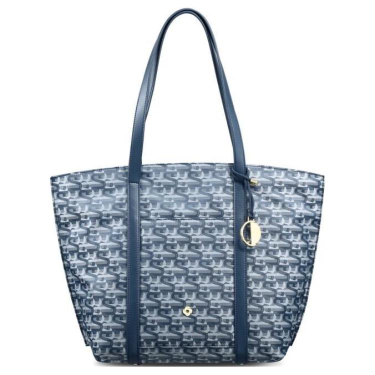 

Новая тканевая сумка-тоут SAMSONITE, сумка для покупок, сумочка, сумка через плечо Tubas женская синяя NO3-88017 43.4*13.5*31.0CM