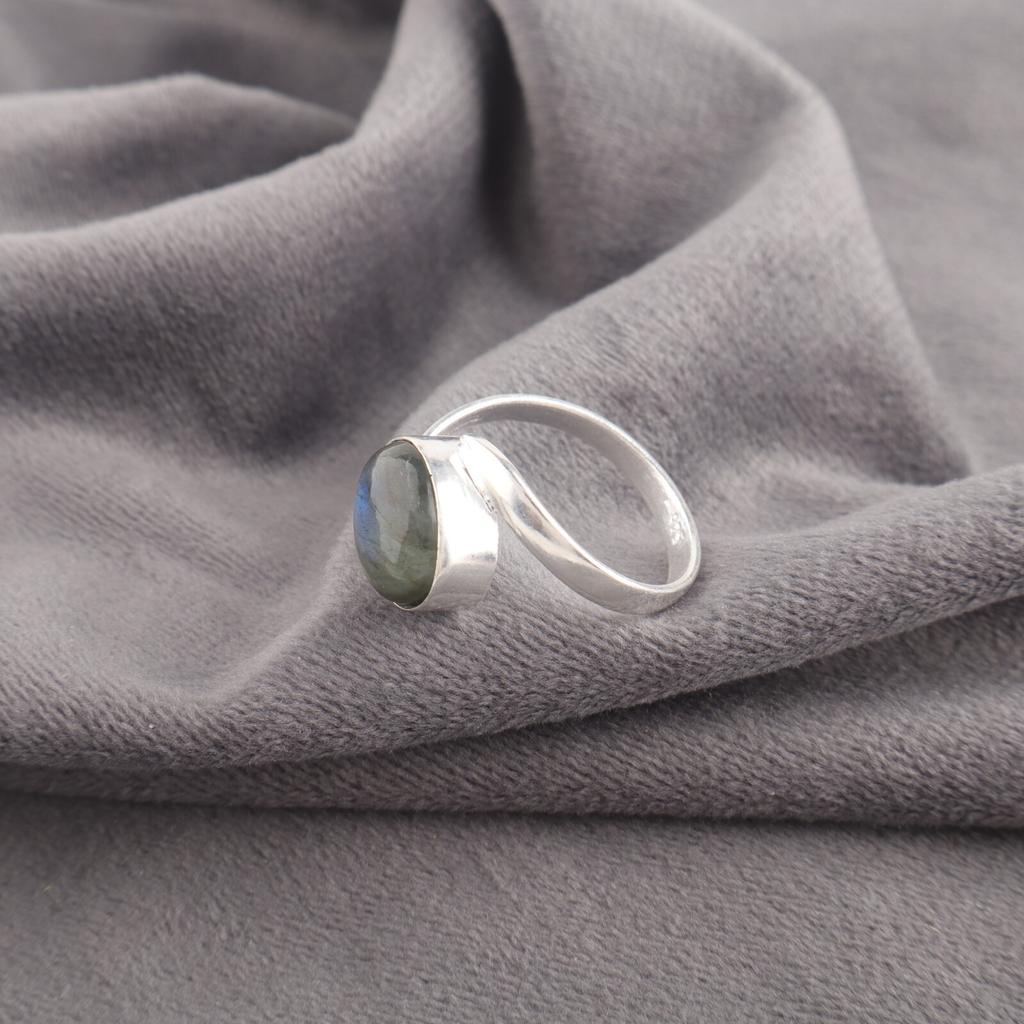 Rare Labradorite Gemstone Ring 925 Sterling Silver Jewelry For Anniversary Gift RR-53-30