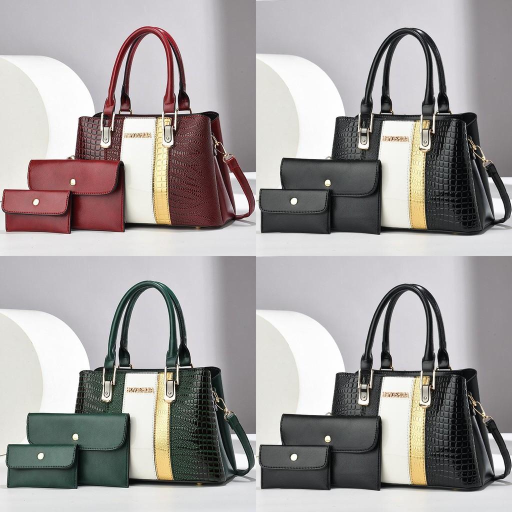 Elegant And Trendy Large Mother And Child Handbag For Middle-aged Women In Black