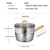 Chui Da Huang 18cm Japanese Yukihira Milk Pot with Steamer