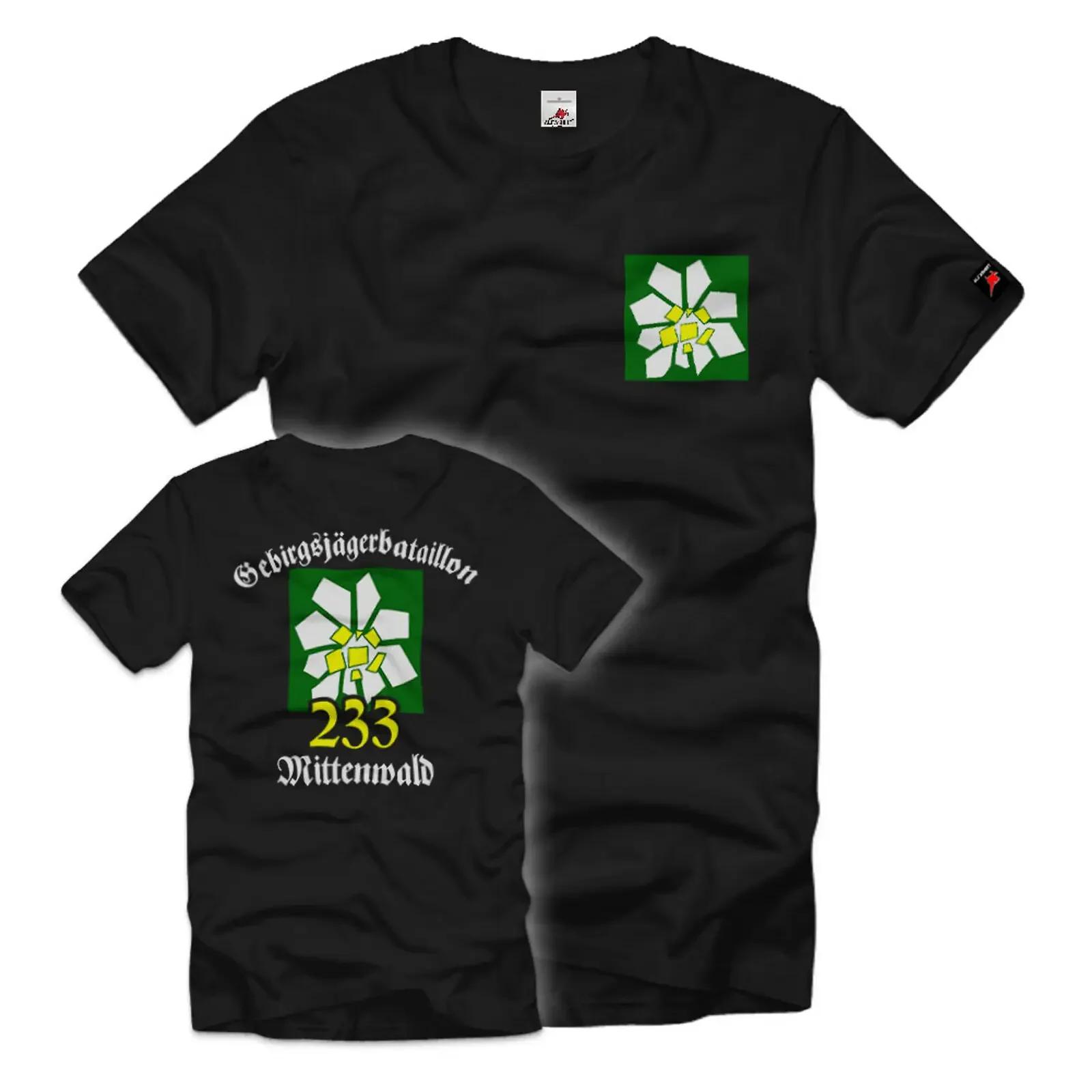 

Mountain Hunter Battalion 233 Mittenwald gebjgbtl Company TShirt Summer Cotton ONeck Short Sleeve Mens T Shirt New S3XL 4XL