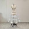 Elastic Hoopskirt Pannier Cage Crinoline Petticoat Skirt With Fishbone Design For Cosplay Wedding Formal Event Costume