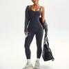 Stilvoller Europäischer & Amerikanischer Body Shaping Yoga-Bodysuit - Schlankmachend, Po-Hebend, Enganliegend für Laufen & Fitness