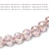 6/8/10mm Sizes Faceted Glass Beads Pink Blue Crystal Earth Beads  for Jewelry Making