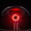 IPX6 Bike Intelligent Sensor Flashlight Smart Bikes Tail Light 7 Light Modes Quick Release Back Brake Night Riding Light