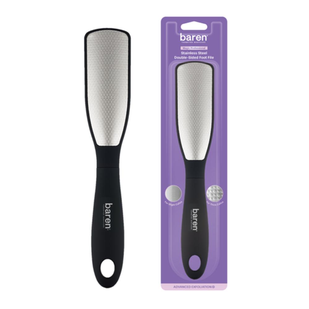 Baren Double Sided Stainless Foot File 1ea 1ea