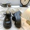 French Style with Skirt Single Shoes 2025 New Spring and Autumn Versatile Mary Jane Platform British Style Black Small Leather Shoes Women