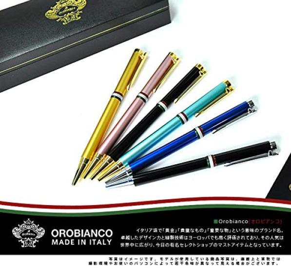 Orobianco La Scriveria Twist Ballpoint Black Ct Pen, 6. [Used]