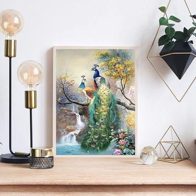 5d diy pintura diamante pavão kit ponto cruz mosaico diamante bordado rosa completa redonda broca quadrada decoração para casa