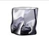 Smoky Gray Irregular Glass Whiskey Tumblers, 190ml (Set of 6)