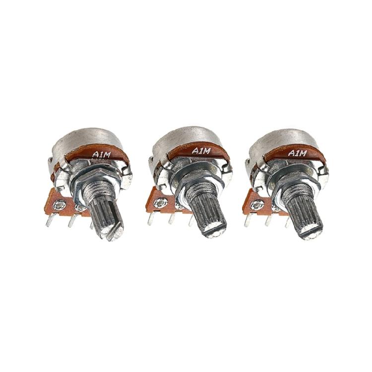 3 Stück Elektrische Gitarren Control Pot A1M Hohlwelle Gitarrenverstärker Potentiometer Ersatz Gitarrenzubehör Langlebig
