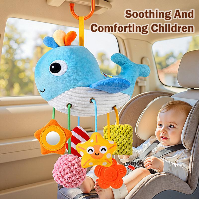 Bed Hanging Drawstring Cheer Toy Baby Car Seat Toy Bedbell Can Be Nibbled Baby Educational Toys For 0-6 Months Newborn Gifts