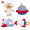 ZU Space Theme Party Home Decor Cute Astronauts UFO Rocket and Plane Plush Toys Boys Tent Room Throw Pillows