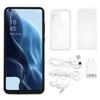 6.82 Inch HD IPS Perforated Screen Smartphone 4GB 64GB Dual Sim Face Unlock Cell Phone for Android 11 100‑240V