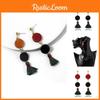Fashionable Silk Thread Tassel Earrings Ethnic Jewelry Wooden Beads For Women