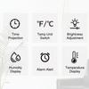 12/24H Format Projection Alarm Clock Multi-functional Desk Clock Clock LED Clock  Bedroom