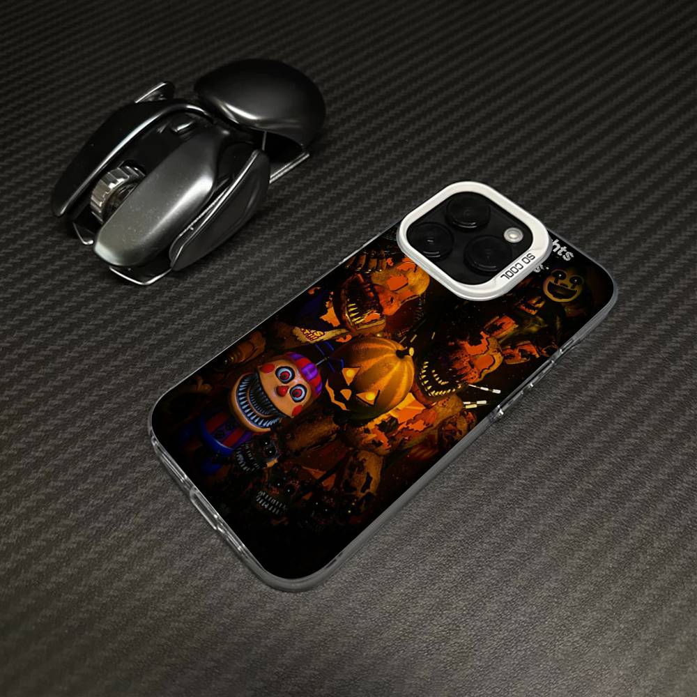 F-FNAF Five-nights-At-Freddys Phone Case For iPhone 17 16 15 14 13 12 11 Pro Max Plus Pro Colorful Shell