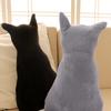 Söt katt Mjuk plysch rygg Shadow Toy Soffa Kudde Sittkudde Födelsedagspresent