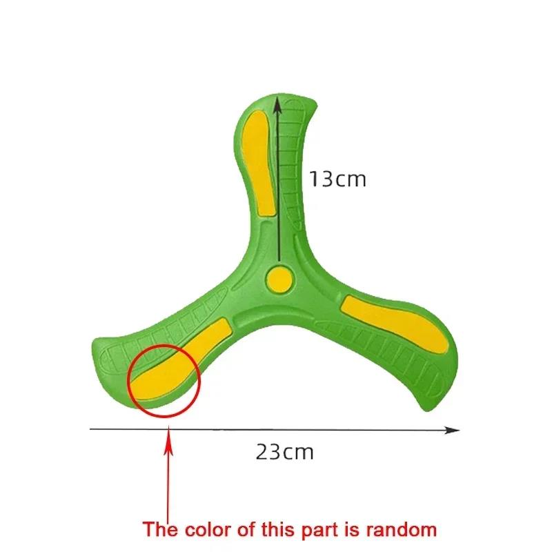 Outdoor Soft Boomerang Flying Disc Three Leaf Cross Toy Interactive Sports for Children Adult Kids Decompression 6