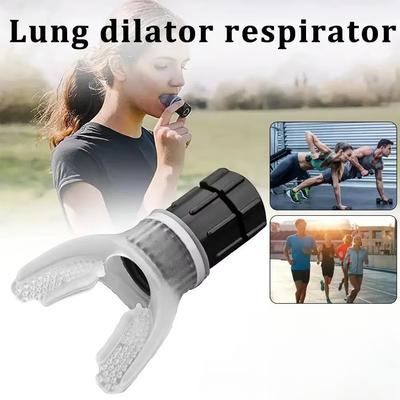 Portable Breathing Trainer Lung Capacity High Altitude Respiratory Exercise Equipment Silicone Mouthpiece Outdoor Fitness Tool