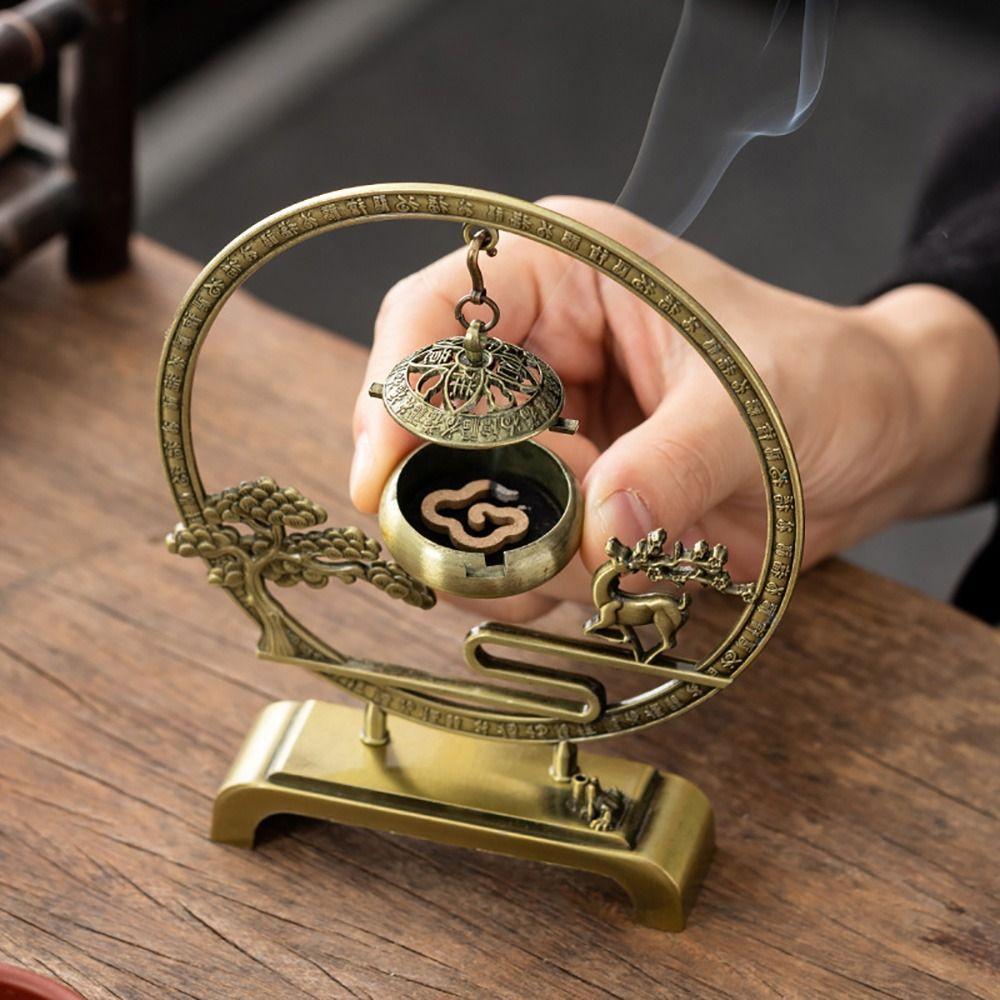 Beautiful Meaning Incense Holder Chinese Style Incense Burning Stove Gift for Guests