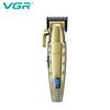VGR V-036 Electric Clipper Carved Hair Clipper Retro Metal Electric Push Clipper for Men's Hair Clipper with Digital Display Home Razor Shaver