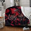 1pc Flame Heart cherry Blanket, Lightweight Flannel Throw Blanket For Sofa, Bed, Travel, Camping, Living Room, Office, Couch, Chair, And Bed