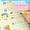 [Faddishdeal] Vier magische Schreibübungsbücher, magische Kalligrafie-Übungsbücher, die wiederverwendet werden können, Nachverfolgbücher (4 Bücher + 1 Stift + 8 Ersatzminen)